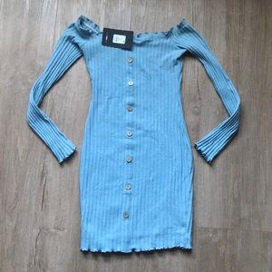 Fashion Nova Dress Baby Blue